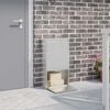 vidaXL Bo&icirc;te de d&eacute;p&ocirc;t de colis avec stockage Argent&eacute; 44 x 22 x 82 cm