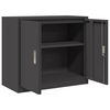 vidaXL Armoire de rangement Noir 80 x 40 x 70 cm Acier