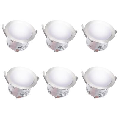 vidaXL Lampes de sol à LED 6 pcs Blanc froid