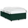 vidaXL Cadre de lit sans matelas vert fonc&eacute; 120x200 cm velours