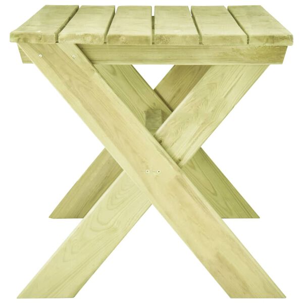 vidaXL Table de jardin 170x73x70 cm Bois de pin impr&eacute;gn&eacute;