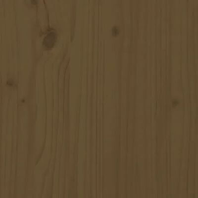 vidaXL Table de chevet Marron miel 50x35x61,5 cm Bois de pin massif