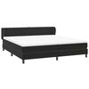vidaXL Sommier &agrave; lattes de lit avec matelas noir 180x220 cm velours