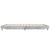 vidaXL Cadre de lit sans matelas gris béton 120x190 cm