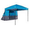 vidaXL Ensemble de Tentes de Camping 2 pcs Bleu Taffetas et Tissu