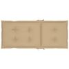 vidaXL Chaises inclinables de jardin et coussins lot de 6 Teck solide