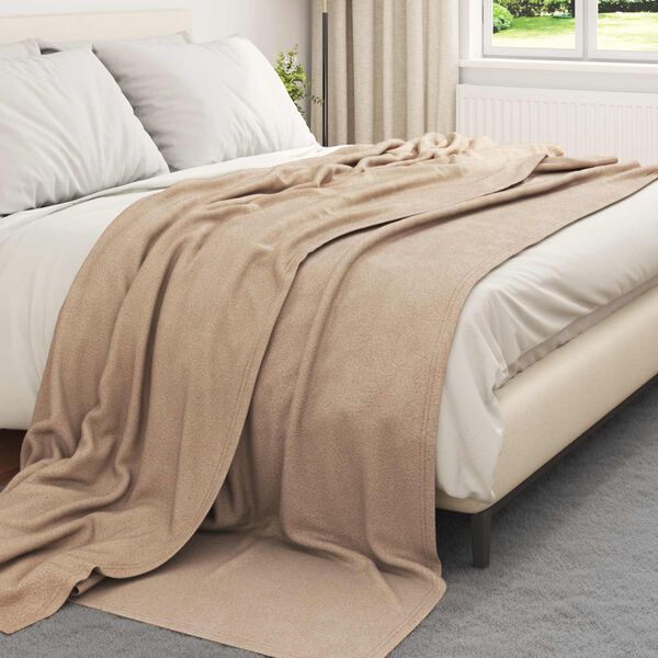 vidaXL Jet&eacute; Camel 270 x 240 cm Toison