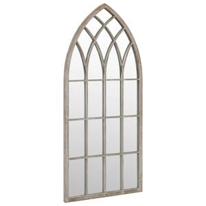 vidaXL Miroir de jardin Sable 70x30 cm Fer pour utilisation ext&eacute;rieure