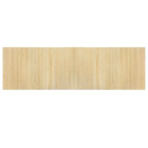 vidaXL Tapis rectangulaire naturel clair 60x200 cm bambou