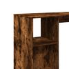 vidaXL Table de bar avec étagère chêne fumé bois d'ingénierie