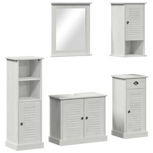 vidaXL Ensemble de mobilier de salle de bain VIGO 5 pi&egrave;ces