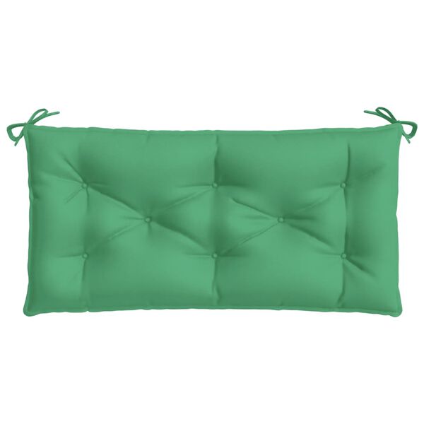 vidaXL Coussin de banc de jardin vert 100x50x7 cm tissu oxford