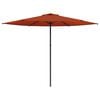 vidaXL Parasol de jardin 300 x 300 cm Polyester Rectangulaire