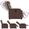 vidaXL Fauteuil inclinable &eacute;lectrique marron similicuir