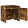vidaXL Tables de chevet 2 pcs ch&ecirc;ne fum&eacute; 45x34x44,5 cm bois ing&eacute;nierie