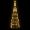 vidaXL Sapin de Noël à LED avec piquets 570 LED blanc chaud 300 cm