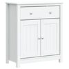 vidaXL Armoire de salle de bain BERG blanc 69,5x34x80 cm pin massif