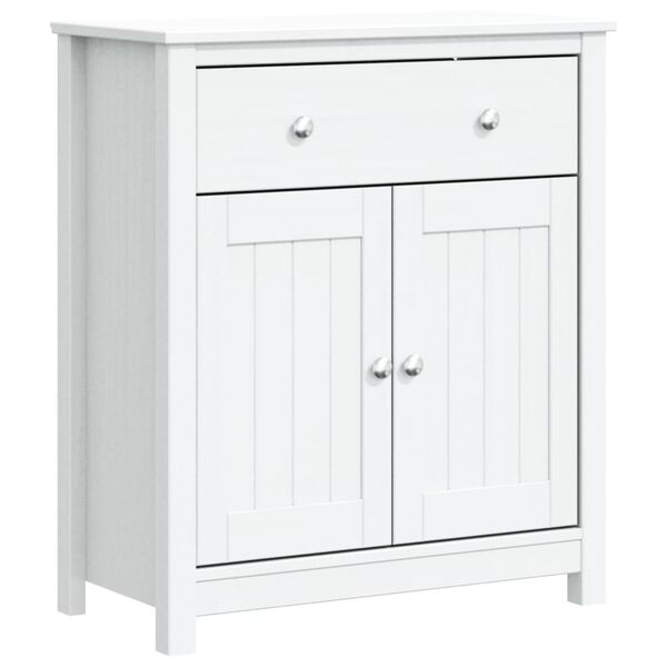 vidaXL Armoire de salle de bain BERG blanc 69,5x34x80 cm pin massif