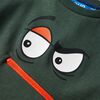 Sweatshirt pour enfants vert fonc&eacute; 104