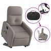 vidaXL Fauteuil inclinable de massage &eacute;lectrique Taupe Tissu