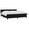 vidaXL Sommier &agrave; lattes de lit avec matelas noir 200x210 cm Velours