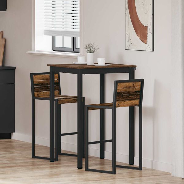 vidaXL Table de bar debout Bois d'ing&eacute;nierie