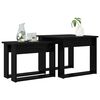 vidaXL Ensemble de tables basses 2 pcs Ch&ecirc;ne noir Bois d'ing&eacute;nierie