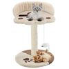 vidaXL Arbre à chat avec griffoir en sisal 40 cm Beige et Marron