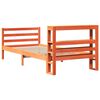 vidaXL Cadre de lit sans matelas cire marron 90x200 cm bois pin massif
