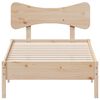 vidaXL Cadre de lit sans matelas 75x190 cm bois de pin massif