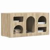 vidaXL Meuble TV Ch&ecirc;ne Sonoma 80 x 35 x 40 cm Bois d'ing&eacute;nierie