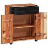 vidaXL Buffet 2 pcs Marron 110 x 30 x 75 cm Bois d'Acacia Massif