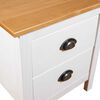 vidaXL Tables de chevet Hill 2 pcs Blanc 46x35x49,5 cm Bois pin solide