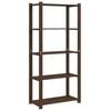 vidaXL Support de rangement &agrave; 5 niveaux marron 80x38x170 cm bois pin