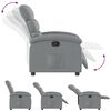 vidaXL Fauteuil inclinable Gris clair Tissu