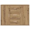 vidaXL Buffet ch&ecirc;ne artisanal 90x29,5x65 cm bois d'ing&eacute;nierie