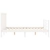 vidaXL Cadre de lit sans matelas blanc 140x190 cm bois de pin massif