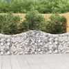vidaXL Paniers &agrave; gabions arqu&eacute;s 18 pcs 200x30x80/100 cm Fer galvanis&eacute;