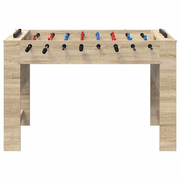 vidaXL Table de Foosball Ch&ecirc;ne Sonoma 125 x 60,5 x 80 cm