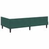 vidaXL Cadre de lit d'angle Vert foncé 90 cm x 190 cm Velours