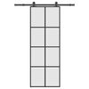 vidaXL Porte coulissante avec kit de quincaillerie 76x205 cm Verre ESG