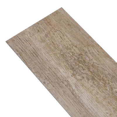 vidaXL Planche de plancher PVC autoadhésif 5,21m² 2mm Délavage de bois