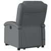 vidaXL Fauteuil inclinable de massage Gris Similicuir