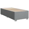 vidaXL Sommier &agrave; lattes de lit avec matelas gris clair 80x200 cm tissu