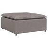 vidaXL Module de repose-pieds pour canap&eacute; modulaire Taupe 100 x 100 x 48 cm