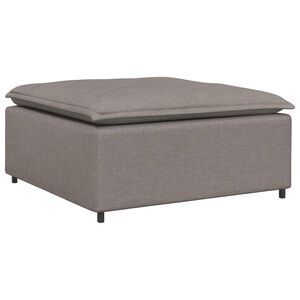 vidaXL Module de repose-pieds pour canap&eacute; modulaire Taupe 100 x 100 x 48 cm