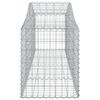 vidaXL Paniers à gabions arqués 20 pcs 200x50x60/80 cm fer galvanisé