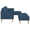 vidaXL Ensemble de Canap&eacute;s avec coussin 2 pcs Bleu Polyester