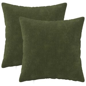 vidaXL Housse de coussin 2 pcs HEERLEN Vert 30 x 30 cm