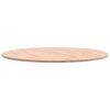 vidaXL Dessus de table &Oslash;80x1,5 cm rond bois massif de h&ecirc;tre